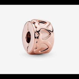 Authentic Pandora rose gold plated clip